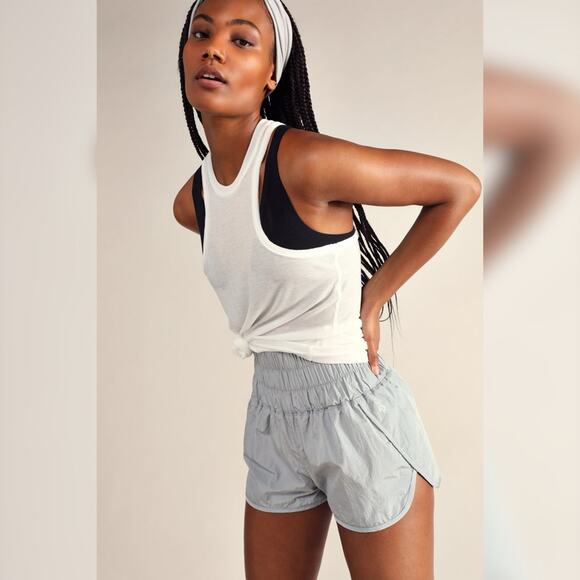 Free People The Way Home Shorts Grey Small NWT - Picture 2 of 7
